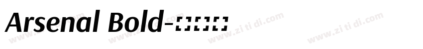 Arsenal Bold字体转换